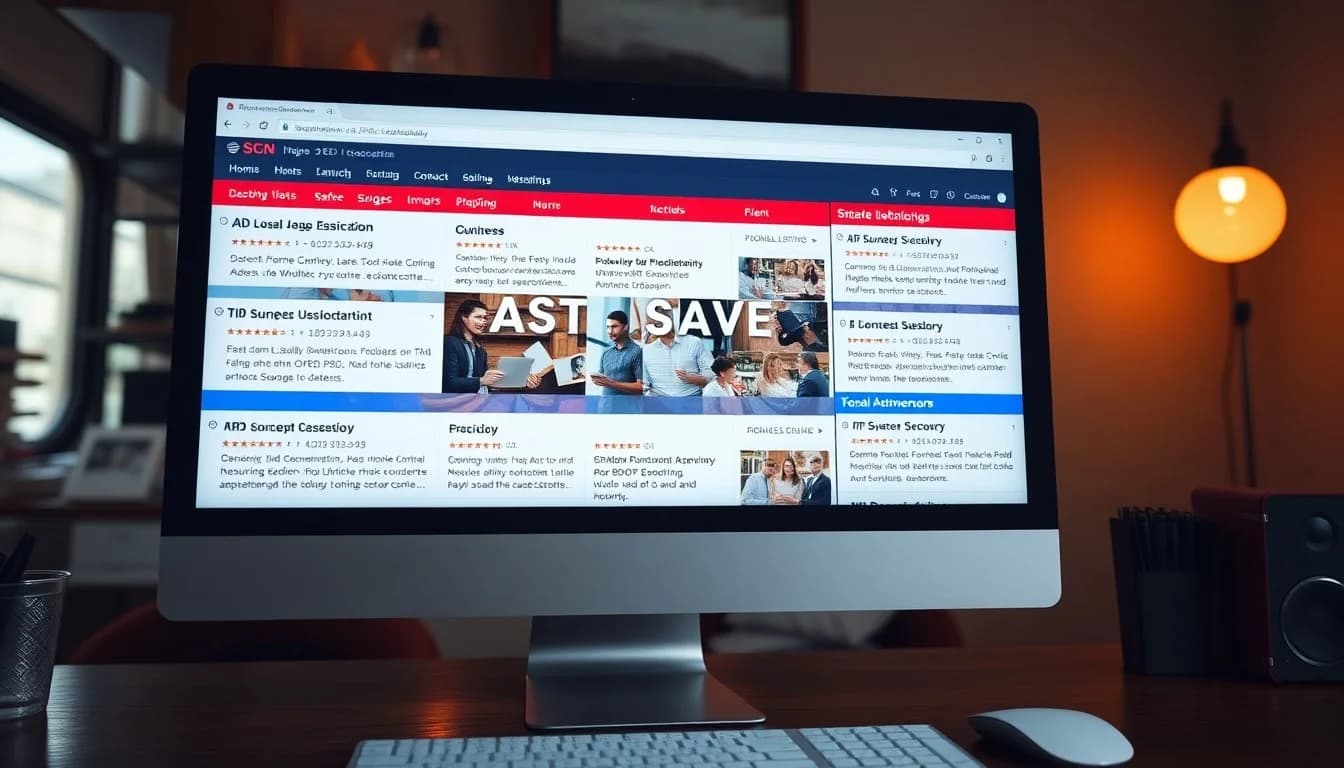 Local business owner building citations with consistent NAP information across multiple online directories and maps